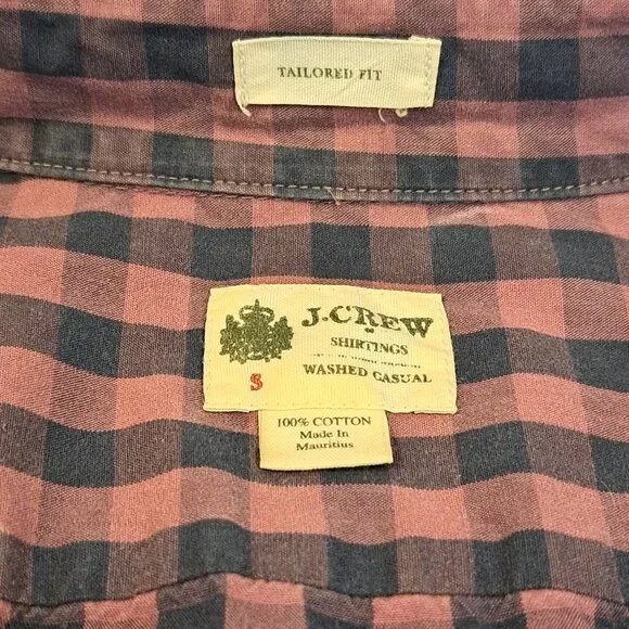 J. Crew Men's Small Tailored Fit Long Sleeve Button Down Shirt Style #51382 - Picture 2 of 13